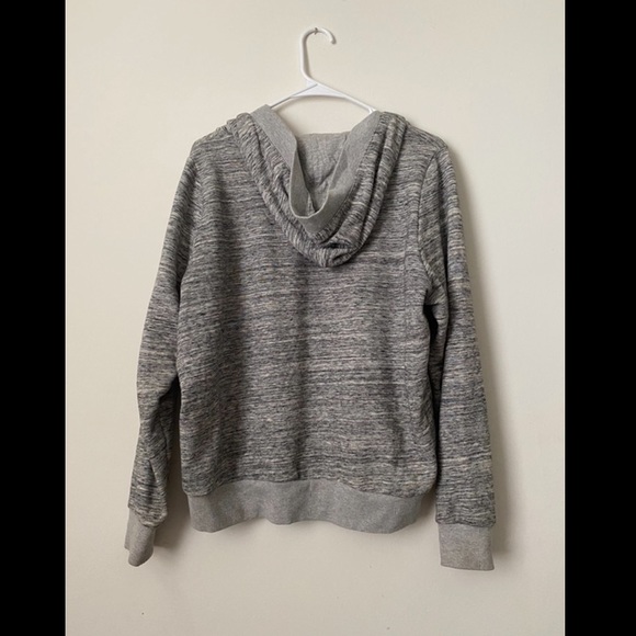 Torrid | Gray Lace Up Cropped Hoodie Sweatshirt - Picture 5 of 6